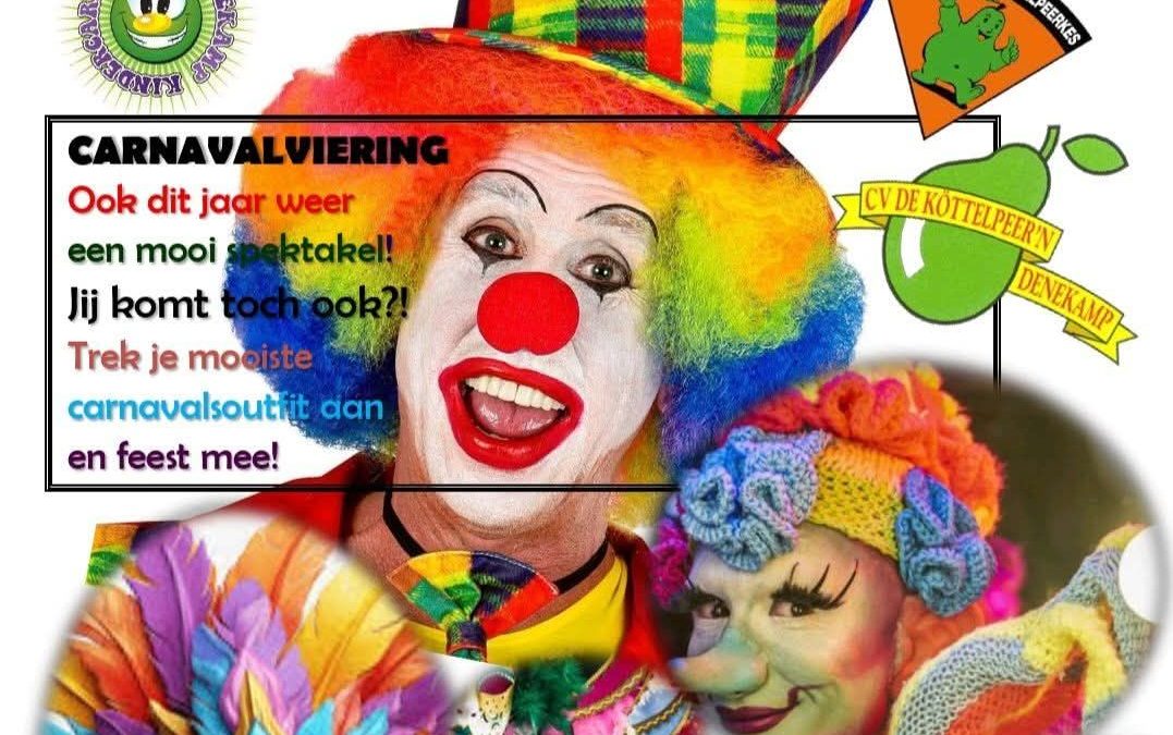 Zaterdag 7 februari Maskerade Carnavalsviering